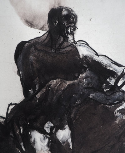 Auguste RODIN : L'enfant endormi - Héliogravure (détail)