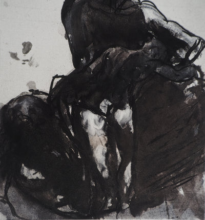 Auguste RODIN : L'enfant endormi - Héliogravure (détail)