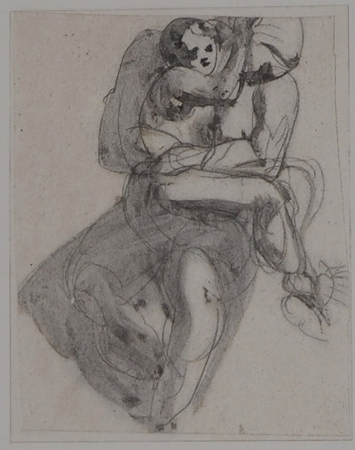 Auguste RODIN : L'enfant réconforté - Héliogravure