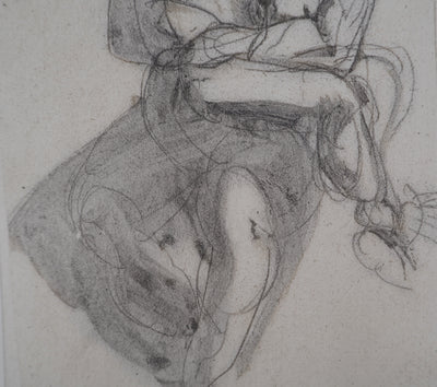 Auguste RODIN : L'enfant réconforté - Héliogravure (détail)