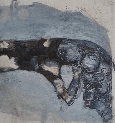 Auguste RODIN : L'enfant à la sieste - Héliogravure (détail)