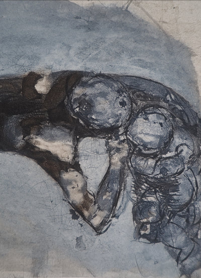 Auguste RODIN : L'enfant à la sieste - Héliogravure (détail)