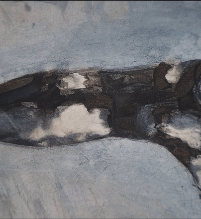 Auguste RODIN : L'enfant à la sieste - Héliogravure (détail)