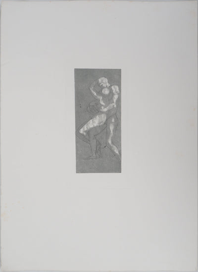 Auguste RODIN : Enlacement - Héliogravure (détail)