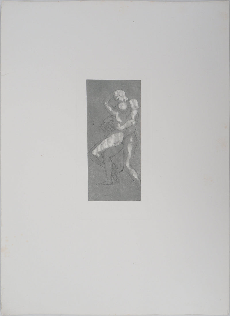 Auguste RODIN : Enlacement - Héliogravure (détail)