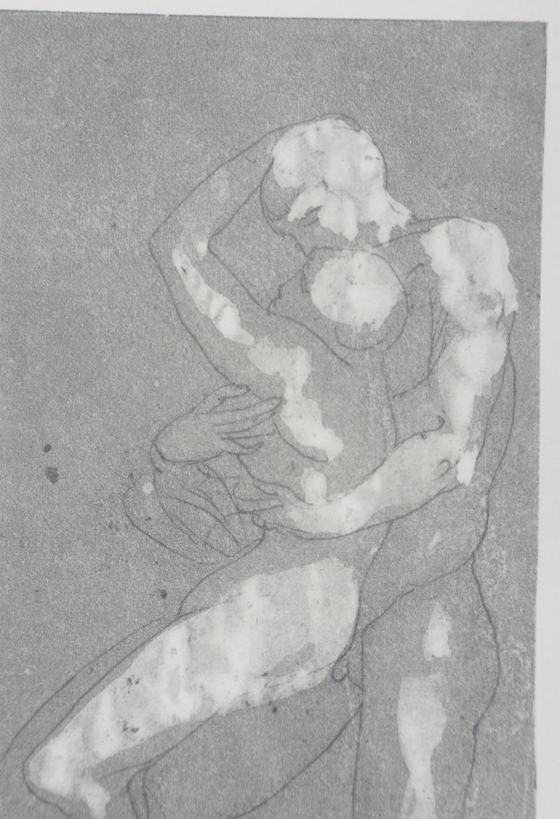 Auguste RODIN : Enlacement - Héliogravure (détail)