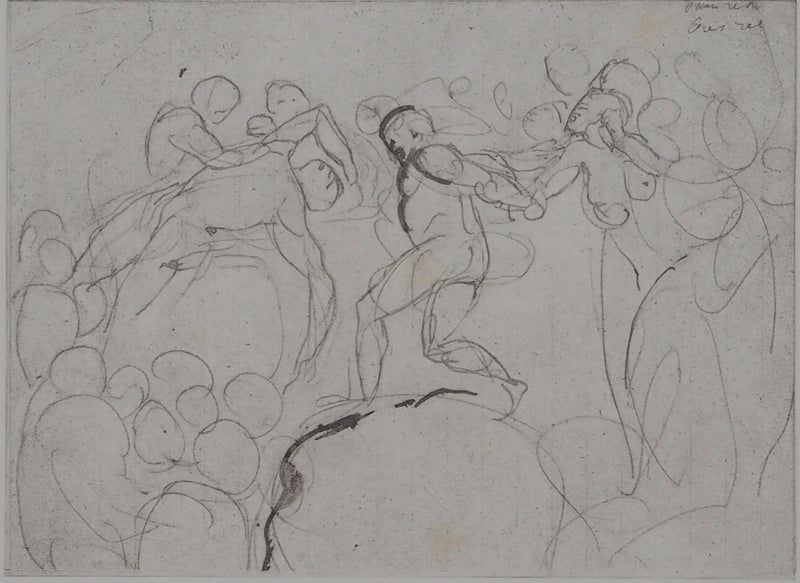 Auguste RODIN : Entrainement au cirque - Héliogravure