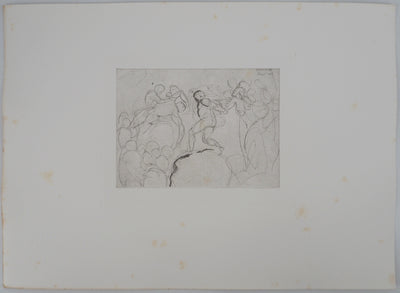 Auguste RODIN : Entrainement au cirque - Héliogravure (détail)