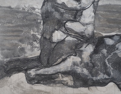Auguste RODIN : L'étreinte - Héliogravure (détail)