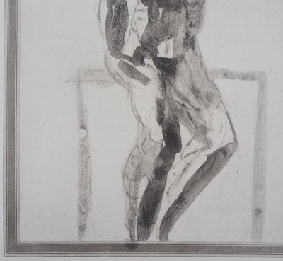 Auguste RODIN : Etude d'homme - Héliogravure (détail)