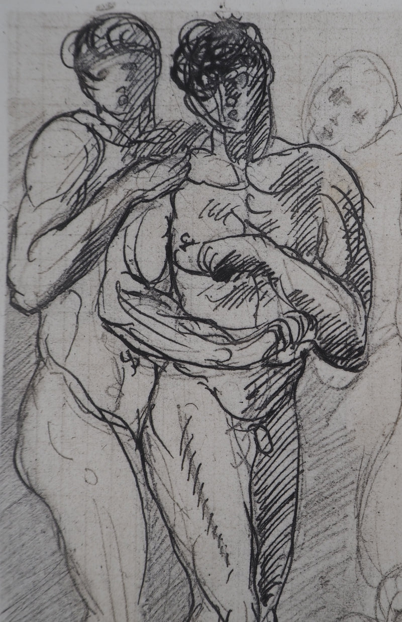 Auguste RODIN : Etude du mouvement - Héliogravure