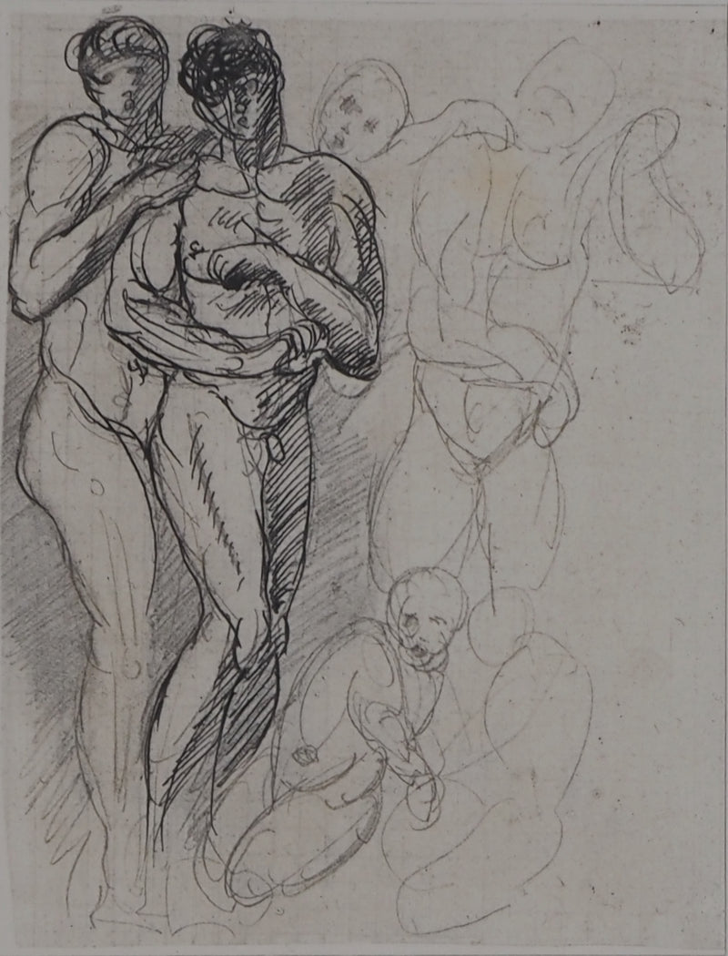 Auguste RODIN : Etude du mouvement - Héliogravure (détail)