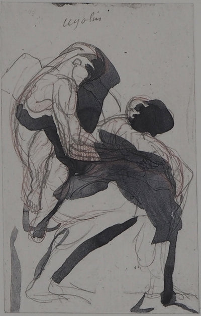 Auguste RODIN : Etude du mouvement - Héliogravure
