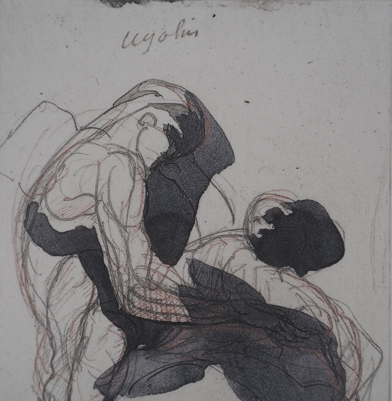 Auguste RODIN : Etude du mouvement - Héliogravure (détail)