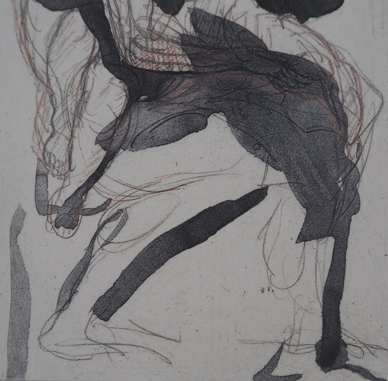 Auguste RODIN : Etude du mouvement - Héliogravure (détail)