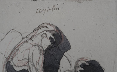 Auguste RODIN : Etude du mouvement - Héliogravure (détail)