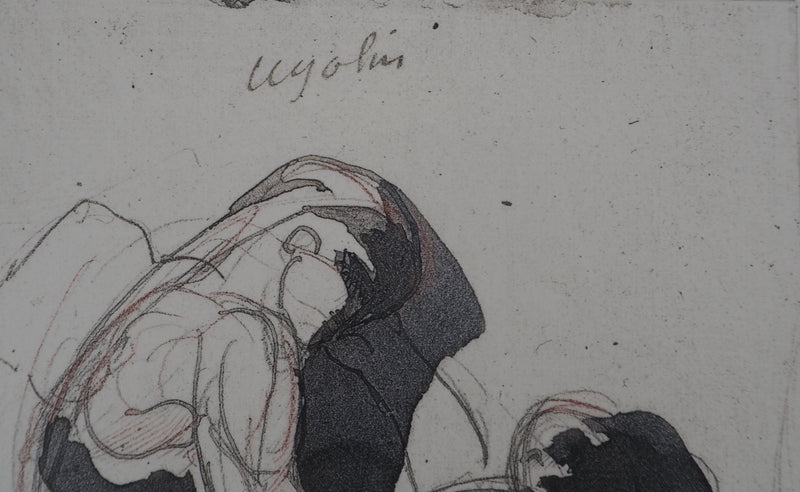 Auguste RODIN : Etude du mouvement - Héliogravure (détail)