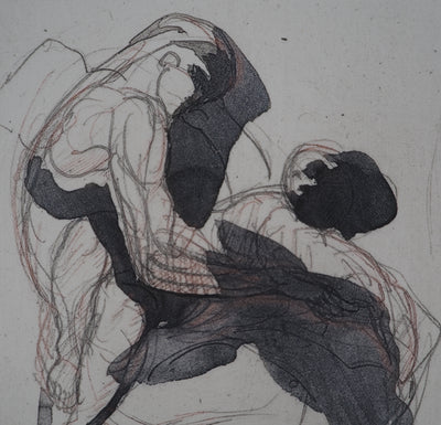 Auguste RODIN : Etude du mouvement - Héliogravure (détail)