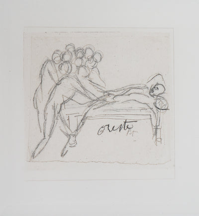 Auguste RODIN : Etudes pour la Tragédie - Héliogravure (détail)