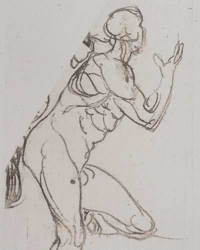 Auguste RODIN : Etudes pour la Tragédie - Héliogravure (détail)