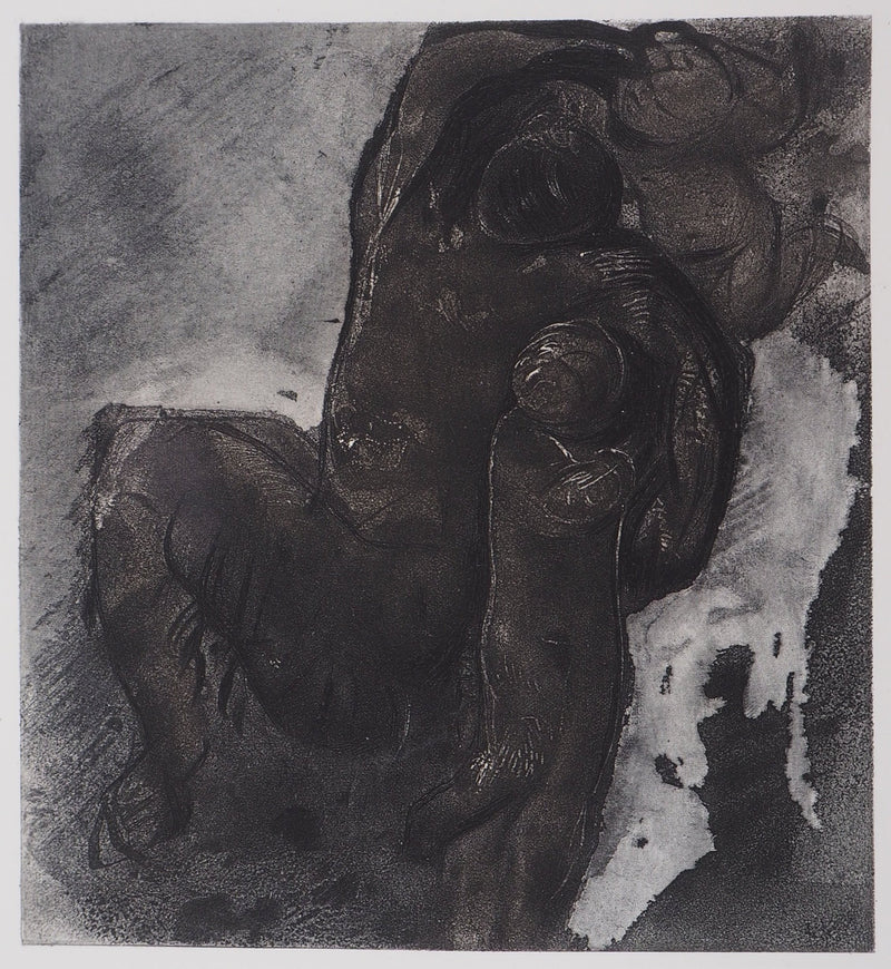 Auguste RODIN : Faune et enfants - Héliogravure