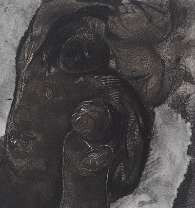 Auguste RODIN : Faune et enfants - Héliogravure (détail)