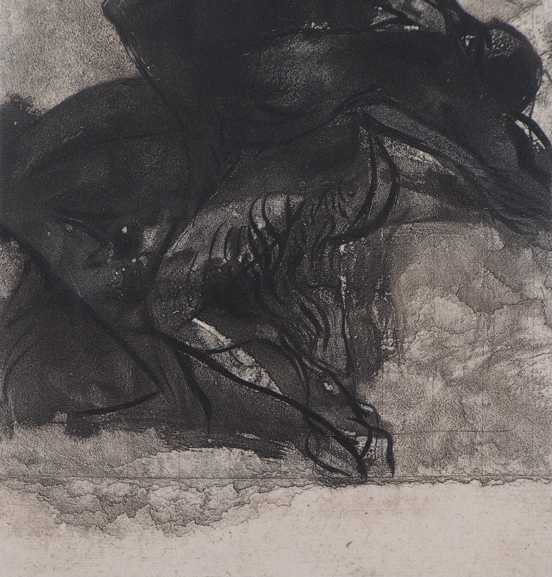 Auguste RODIN : Faune et faunesse - Héliogravure (détail)