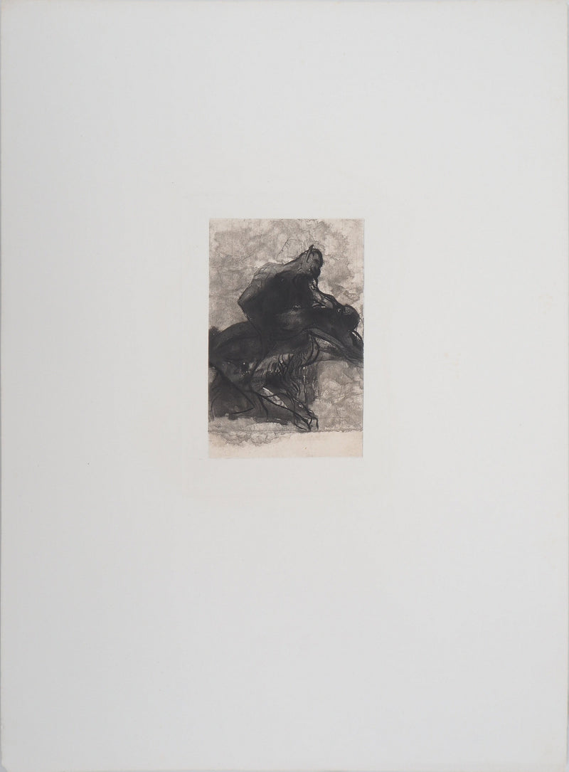 Auguste RODIN : Faune et faunesse - Héliogravure (détail)