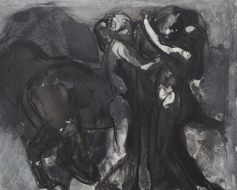 Auguste RODIN : La fête du Centaure - Héliogravure (détail)