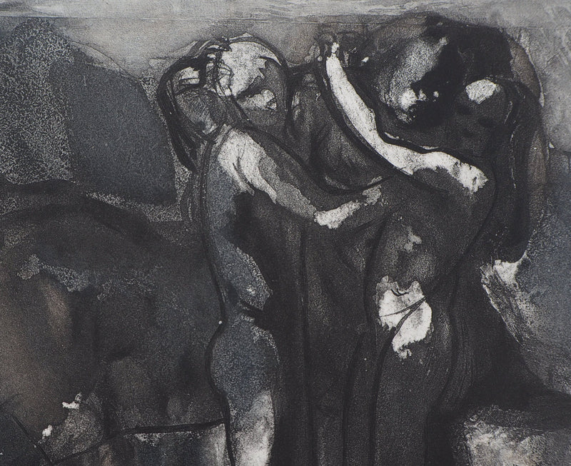 Auguste RODIN : La fête du Centaure - Héliogravure (détail)