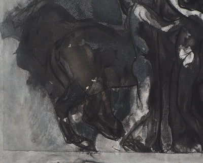 Auguste RODIN : La fête du Centaure - Héliogravure (détail)