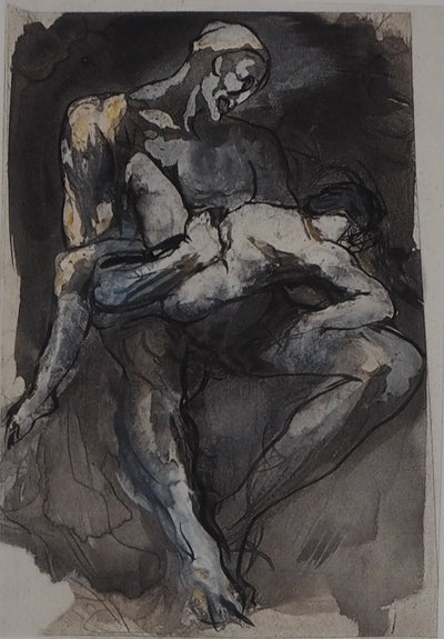 Auguste RODIN : Le fils endormi - Héliogravure