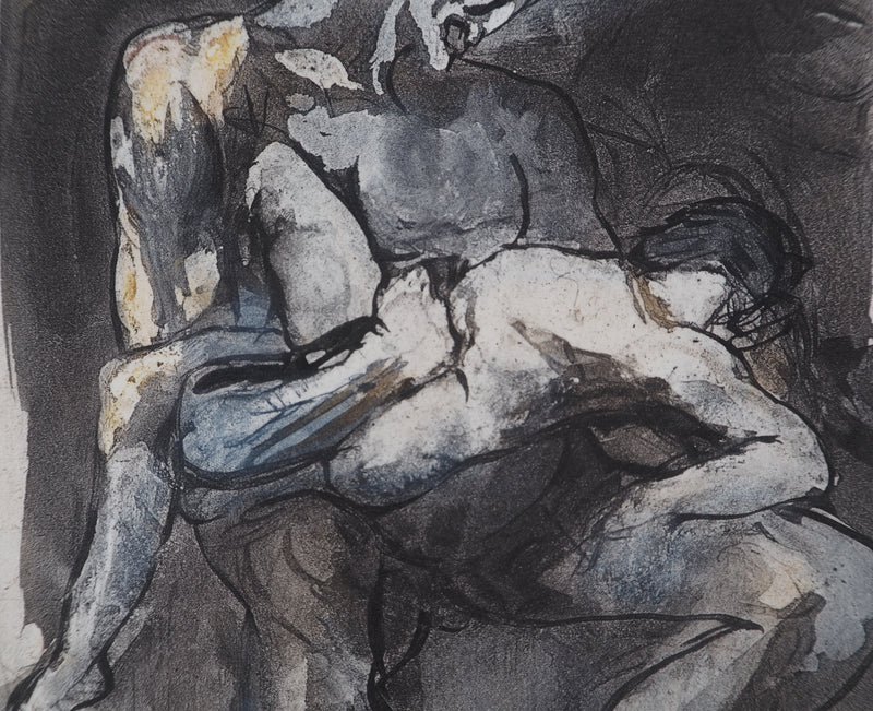 Auguste RODIN : Le fils endormi - Héliogravure (détail)