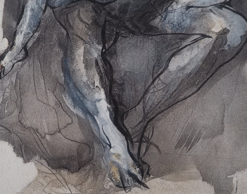 Auguste RODIN : Le fils endormi - Héliogravure (détail)