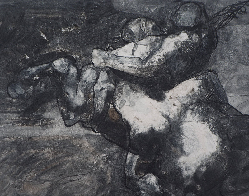 Auguste RODIN : La force et la ruse - Héliogravure (détail)