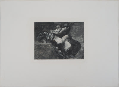 Auguste RODIN : La force et la ruse - Héliogravure (détail)