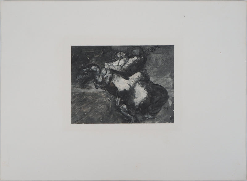 Auguste RODIN : La force et la ruse - Héliogravure (détail)