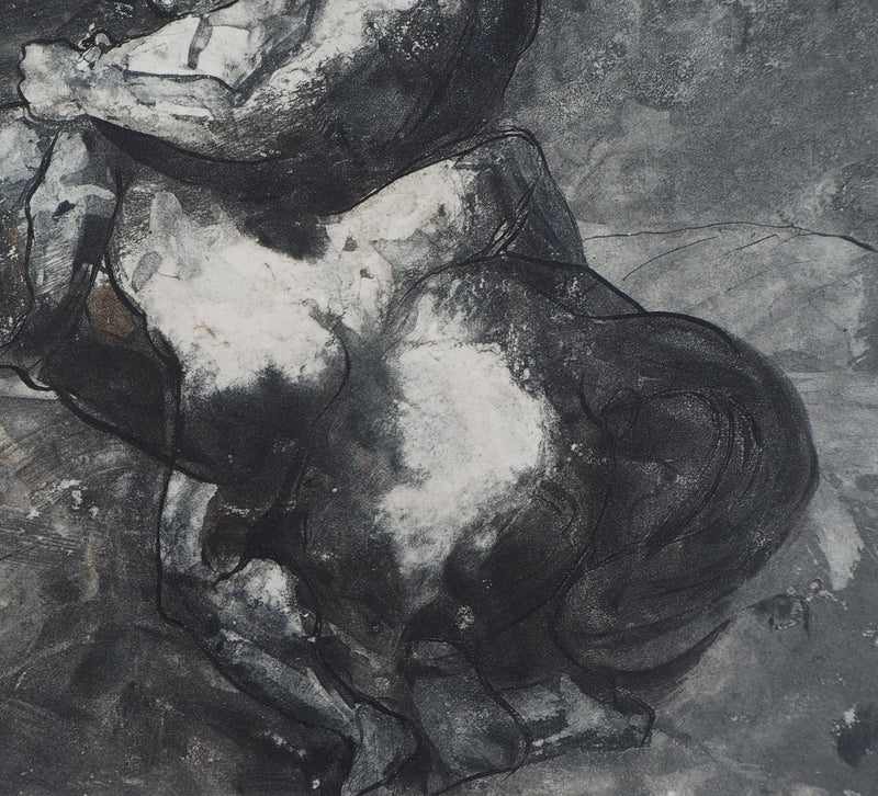 Auguste RODIN : La force et la ruse - Héliogravure (détail)