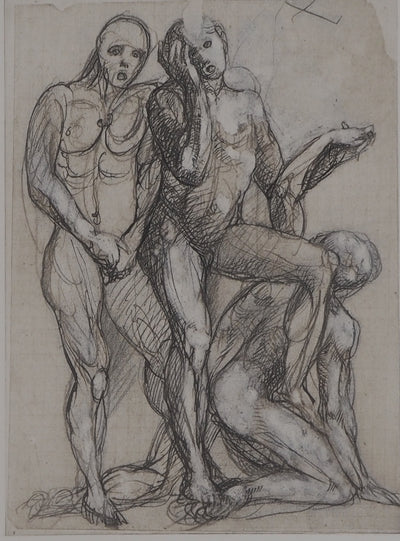 Auguste RODIN : La gêne - Héliogravure