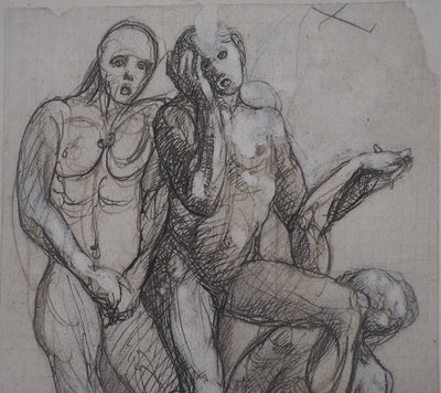 Auguste RODIN : La gêne - Héliogravure (détail)