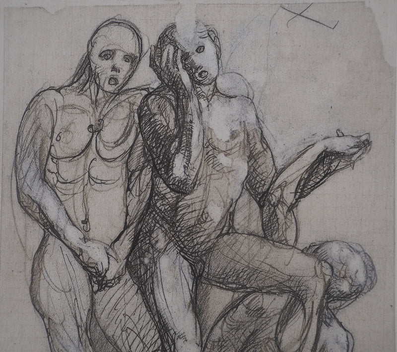 Auguste RODIN : La gêne - Héliogravure (détail)