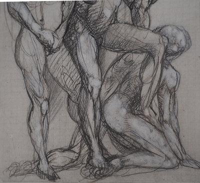 Auguste RODIN : La gêne - Héliogravure (détail)