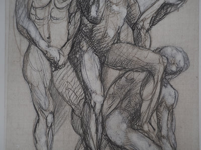Auguste RODIN : La gêne - Héliogravure (détail)