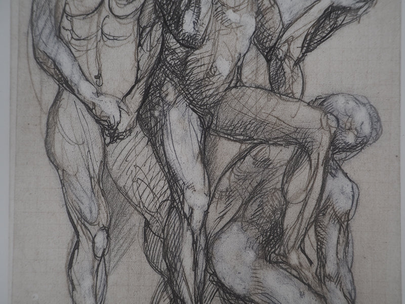 Auguste RODIN : La gêne - Héliogravure (détail)