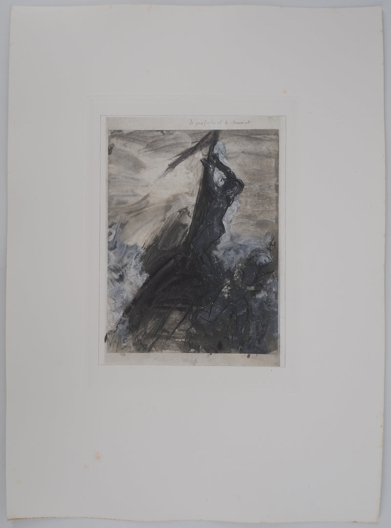 Auguste RODIN : Le grand voyage - Héliogravure (détail)