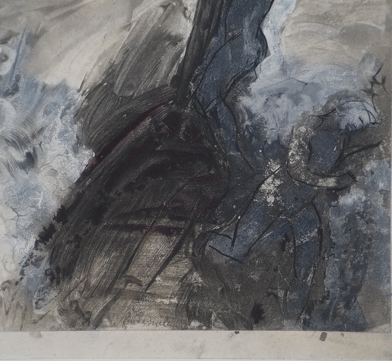 Auguste RODIN : Le grand voyage - Héliogravure (détail)