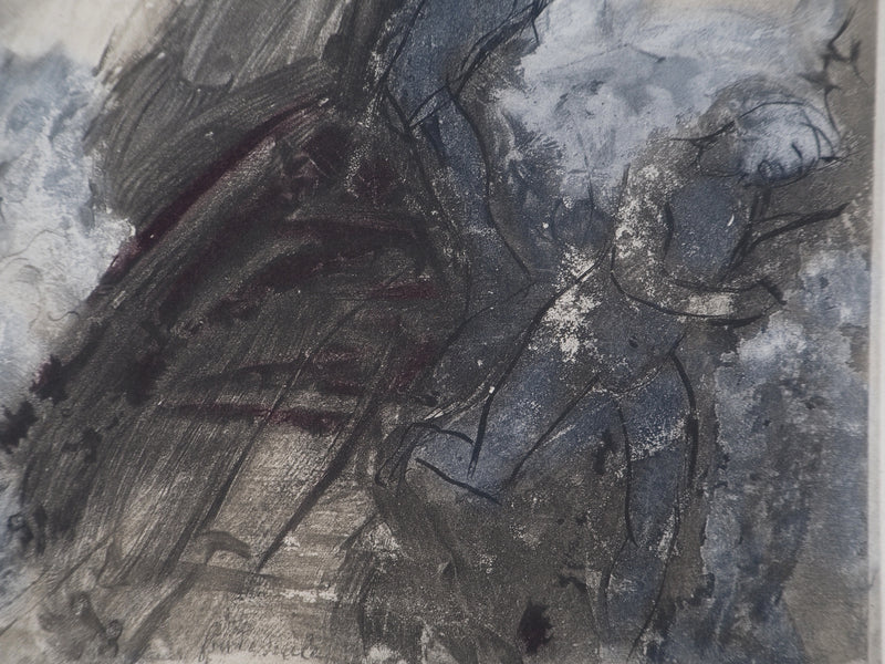 Auguste RODIN : Le grand voyage - Héliogravure (détail)