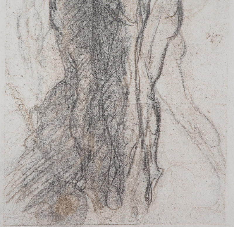 Auguste RODIN : Groupe de damnés suspendus par les bras - Héliogravure (détail)