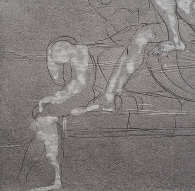 Auguste RODIN : Groupe d'ombres - Héliogravure (détail)