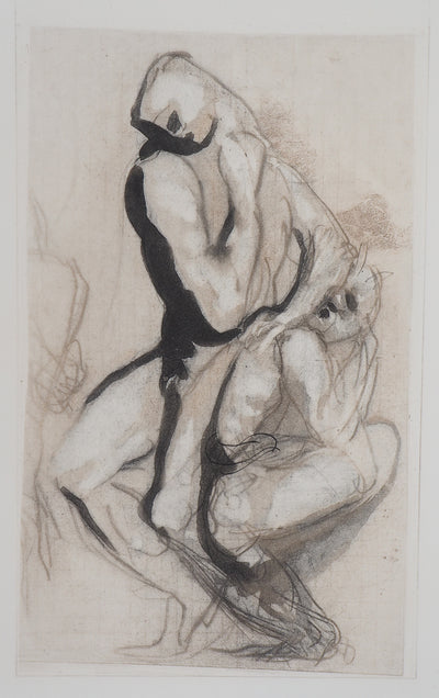 Auguste RODIN : Groupes d'hommes - Héliogravure